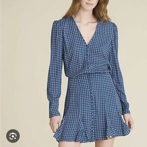 Veronica Beard Riggins dress Prussian Blue